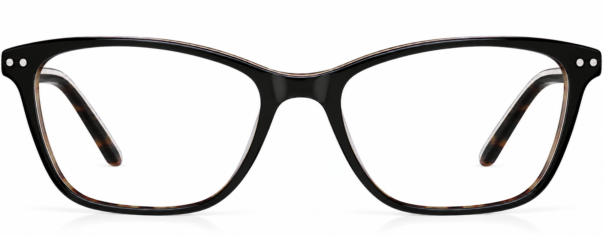 Black Rectangle Glasses · Black · reference