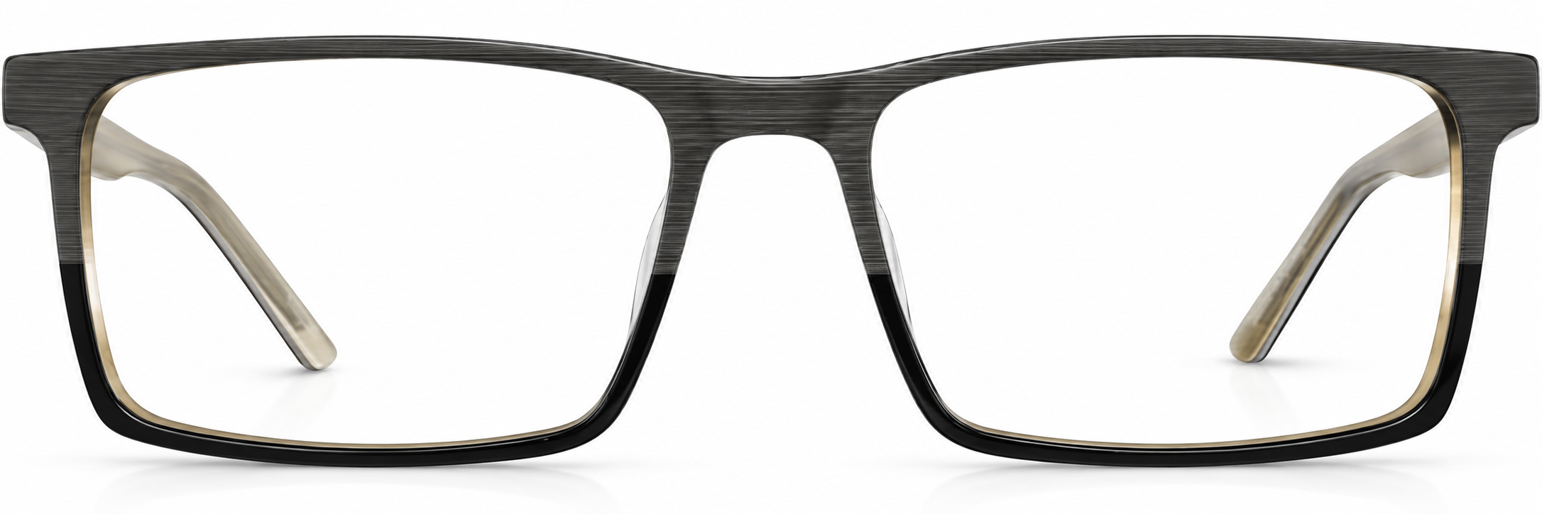 Black Rectangle Eyeglasses · Black · reference