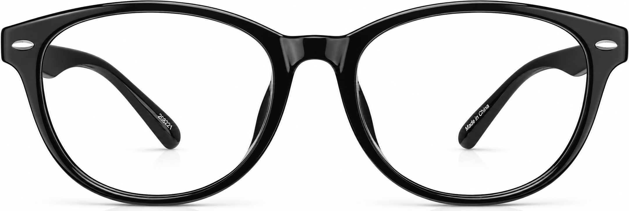 Black Oval Glasses · Black · reference