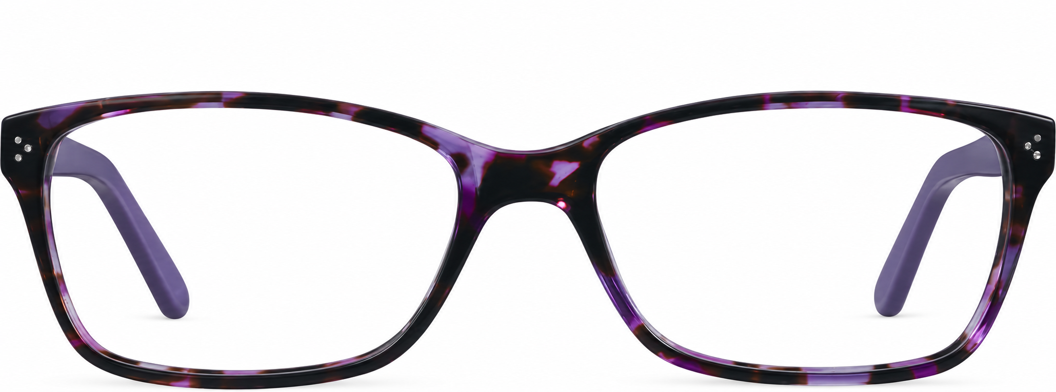 Purple Rectangle Glasses · Purple · reference