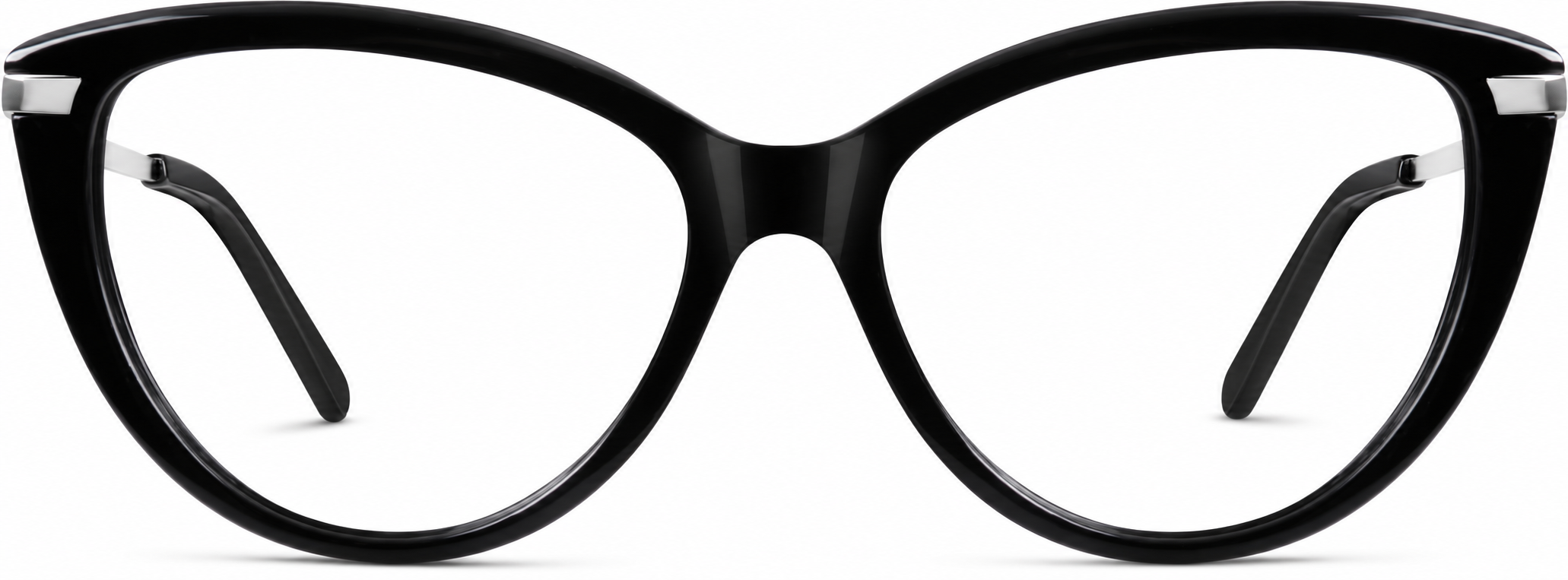 Black Cat-Eye Glasses · Black · reference