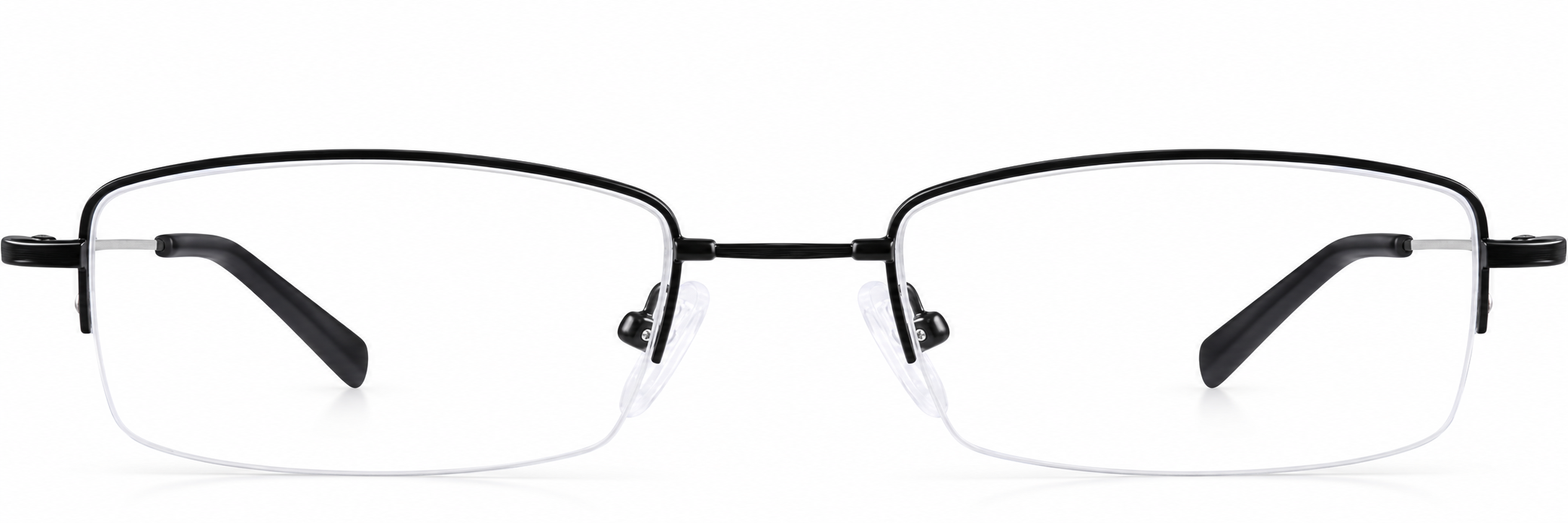 Black Rectangle Glasses · Black · reference