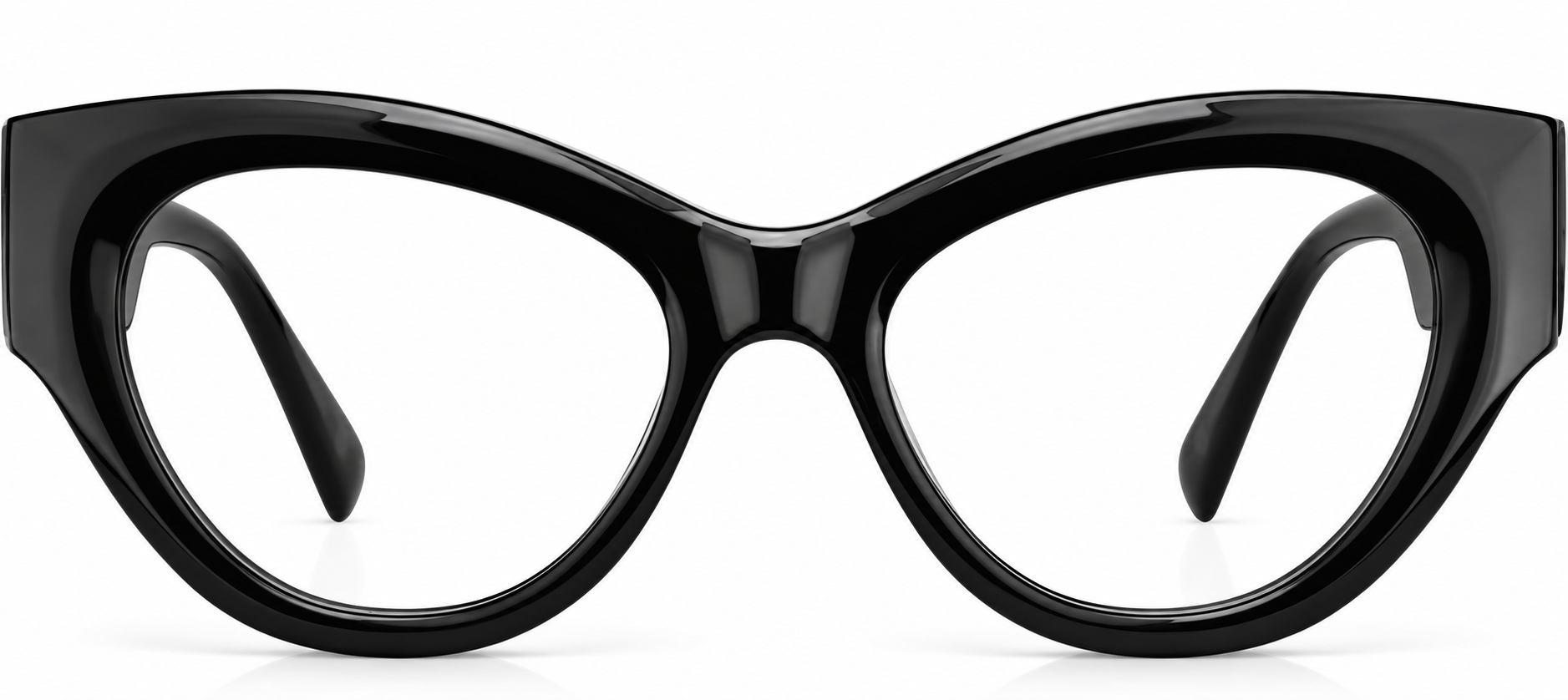 Black Cat-Eye Glasses · Black · reference