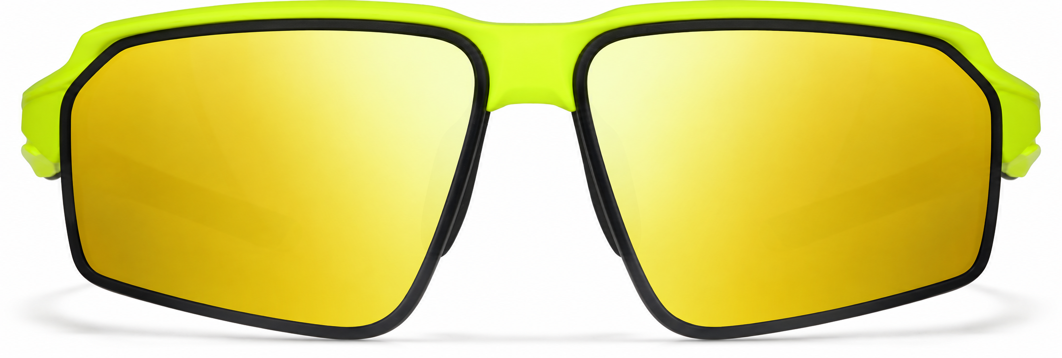 Yellow with Gold Mirror Active Wrap-Around Sunglasses · Yellow with Gold Mirror · reference