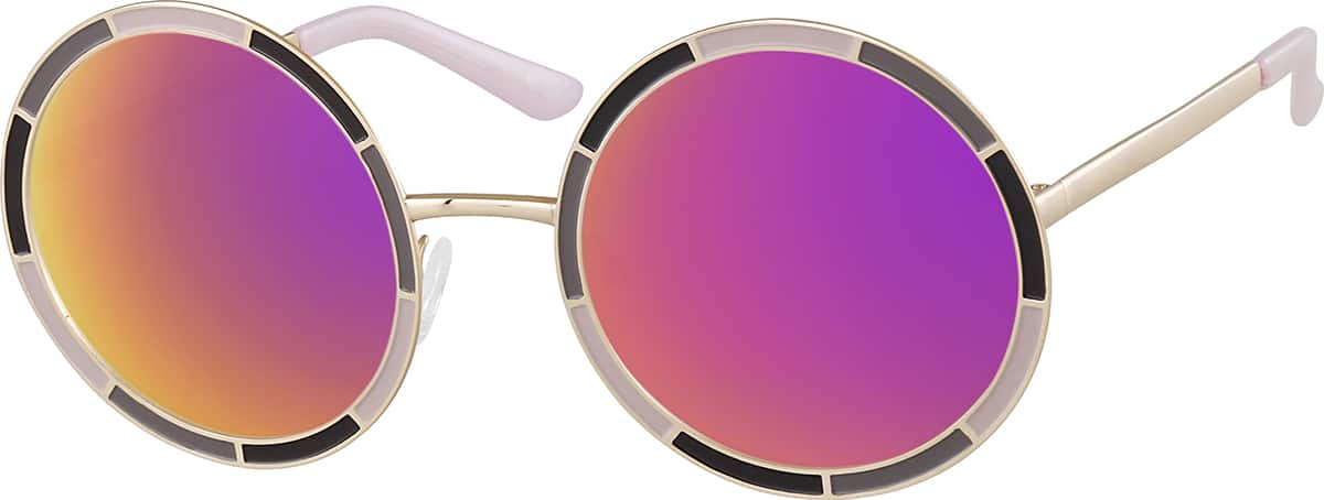 Premium Round Sunglasses · Brown · reference