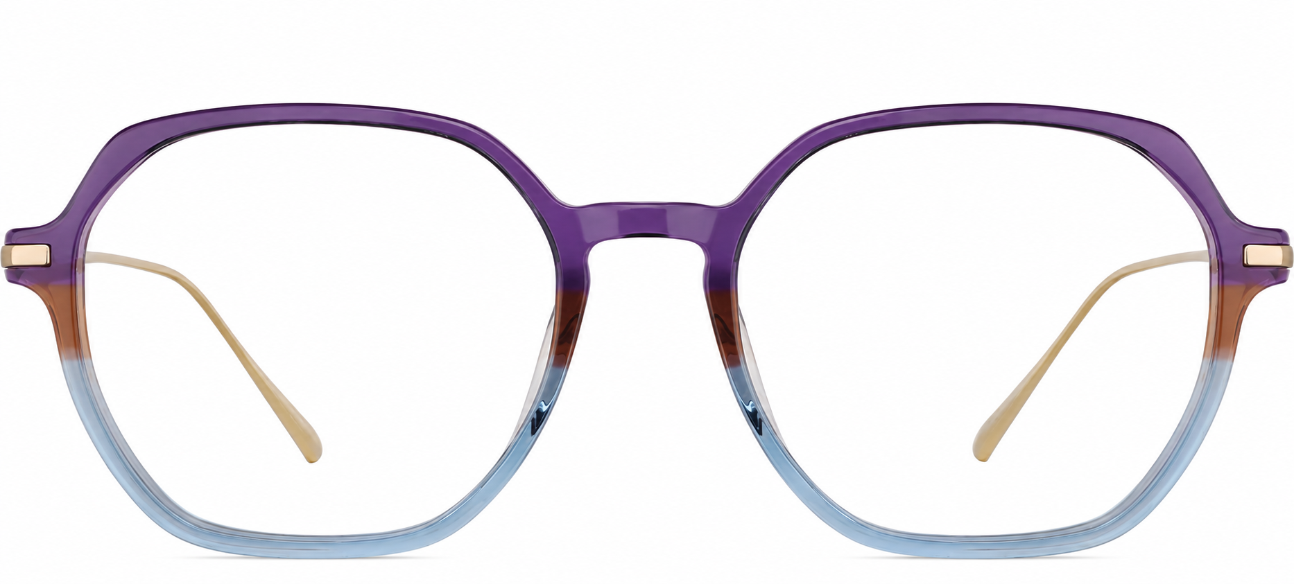 Purple Geometric Glasses · Purple · reference