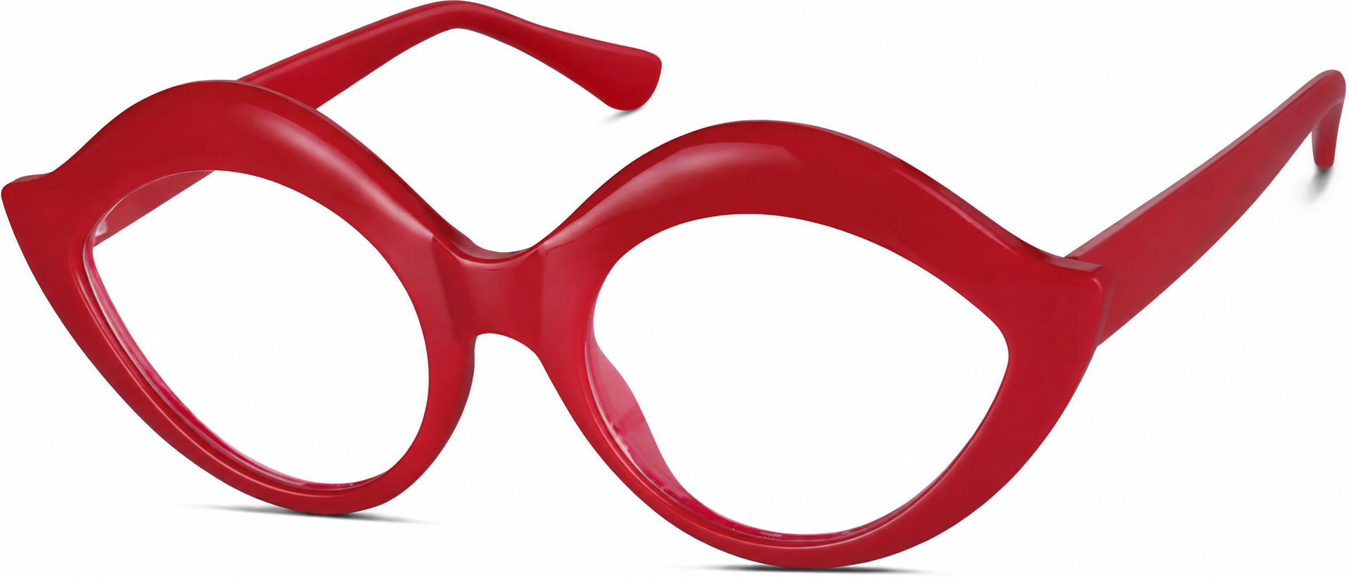 Red Lip-Shaped Glasses · Red · reference
