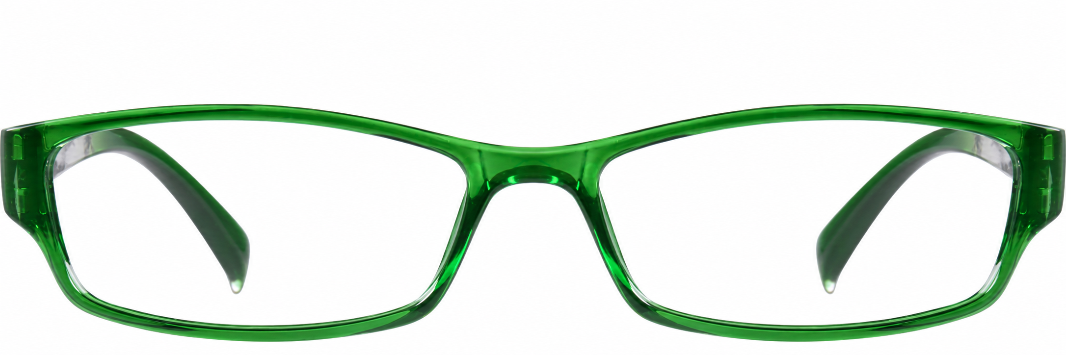 Green Rectangle Glasses · Green · reference