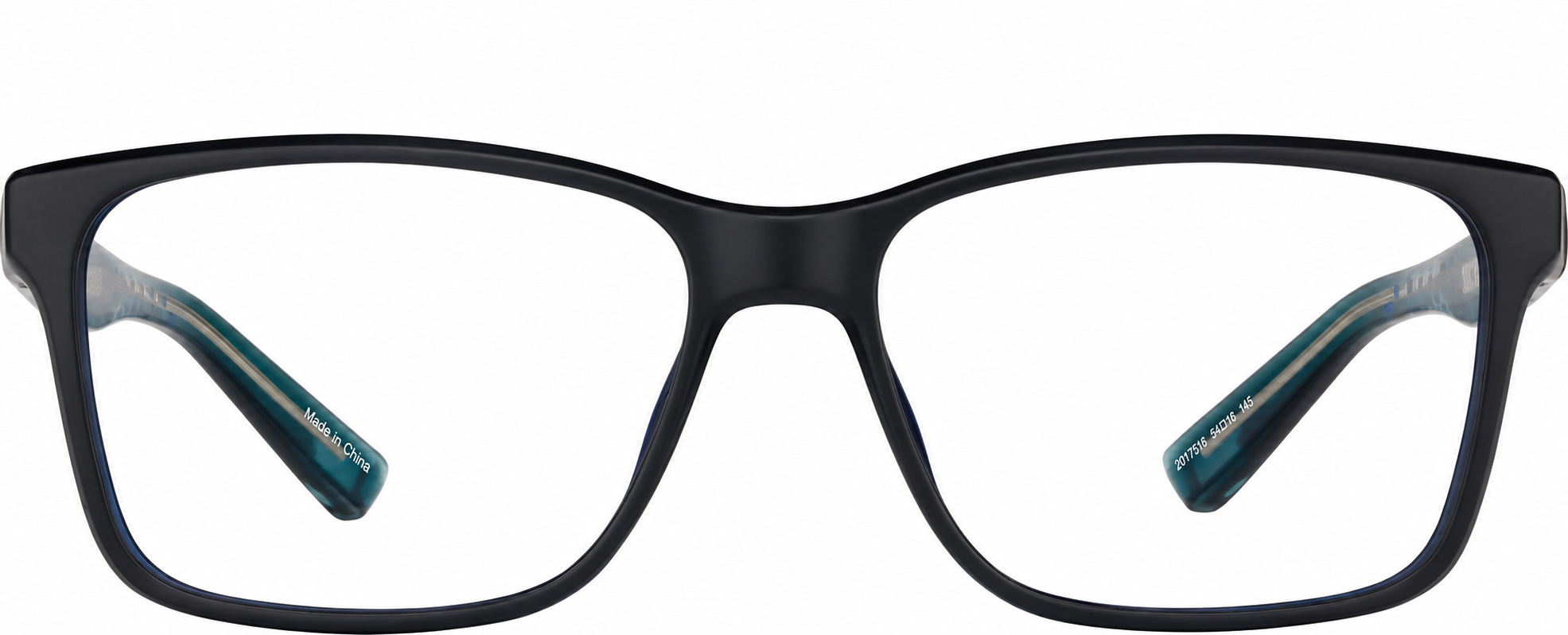 Blue Rectangle Glasses · Blue · reference
