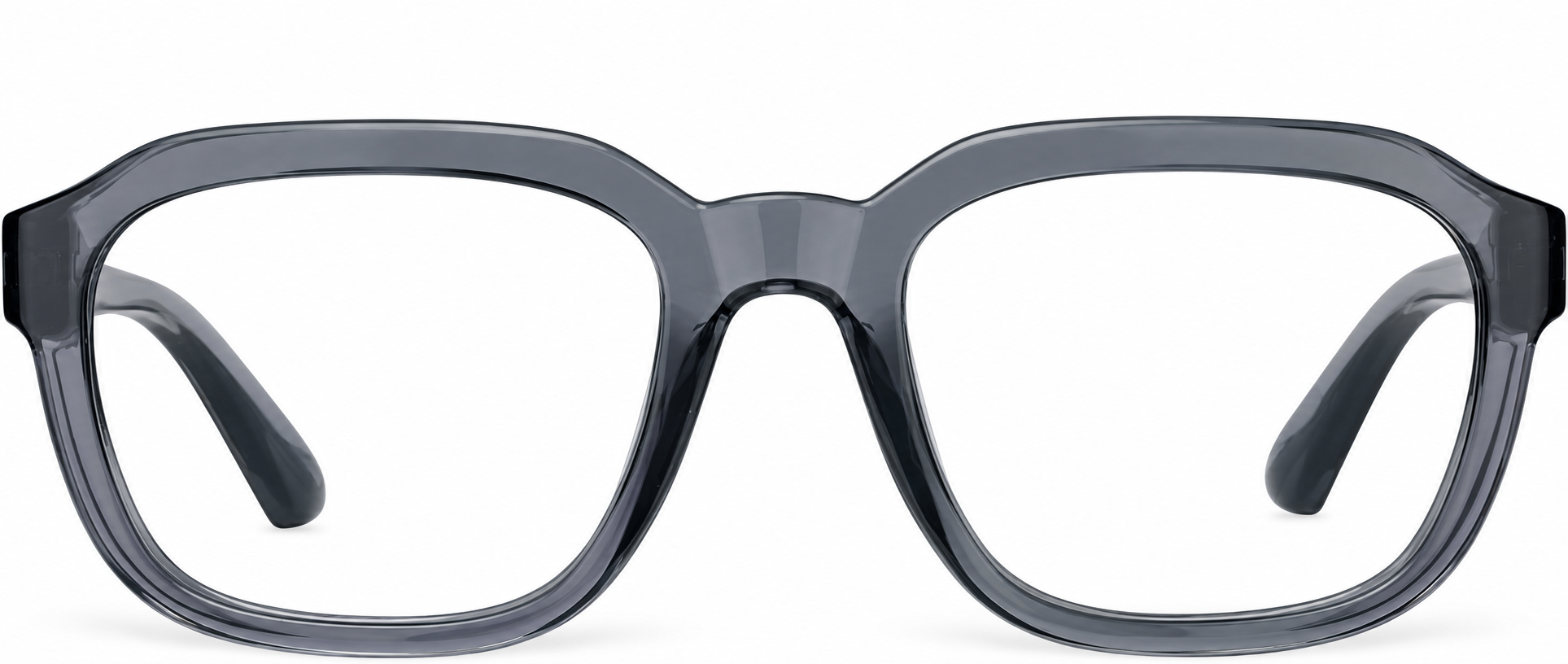 Transparent Gray Square Glasses · Transparent Gray · reference