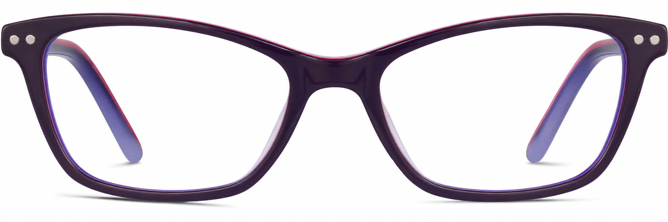 Eggplant Kids' Rectangle Glasses · Eggplant · reference