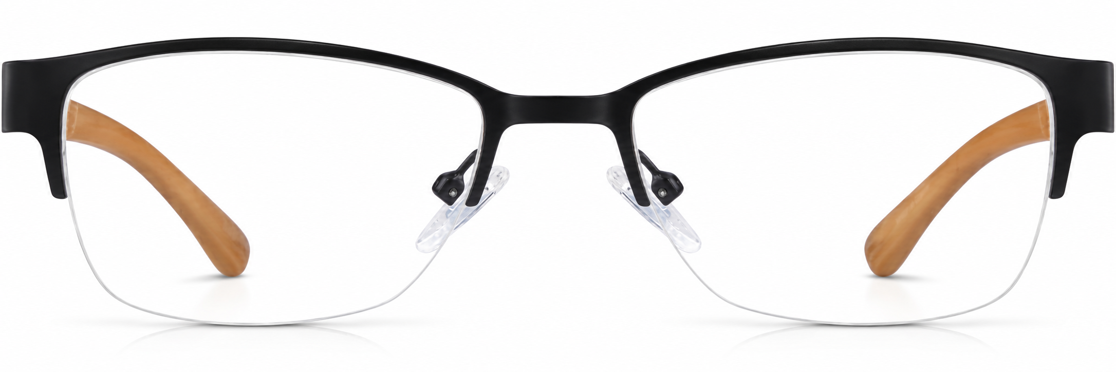 Black Rectangle Glasses · Black · reference