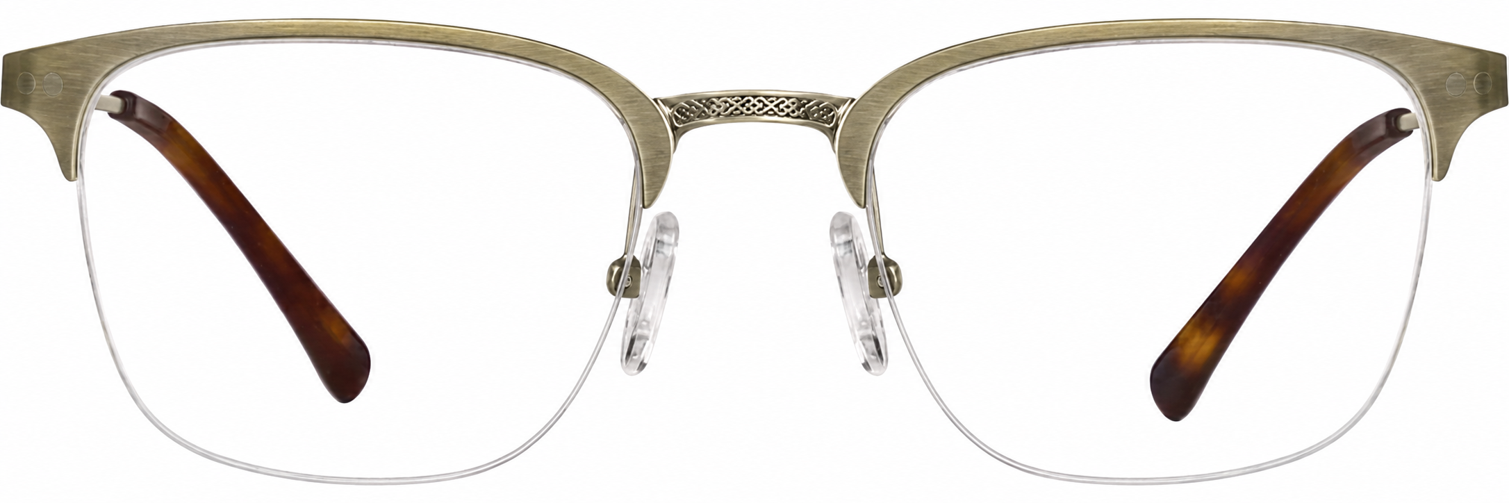 Gold Browline Glasses · Gold · reference