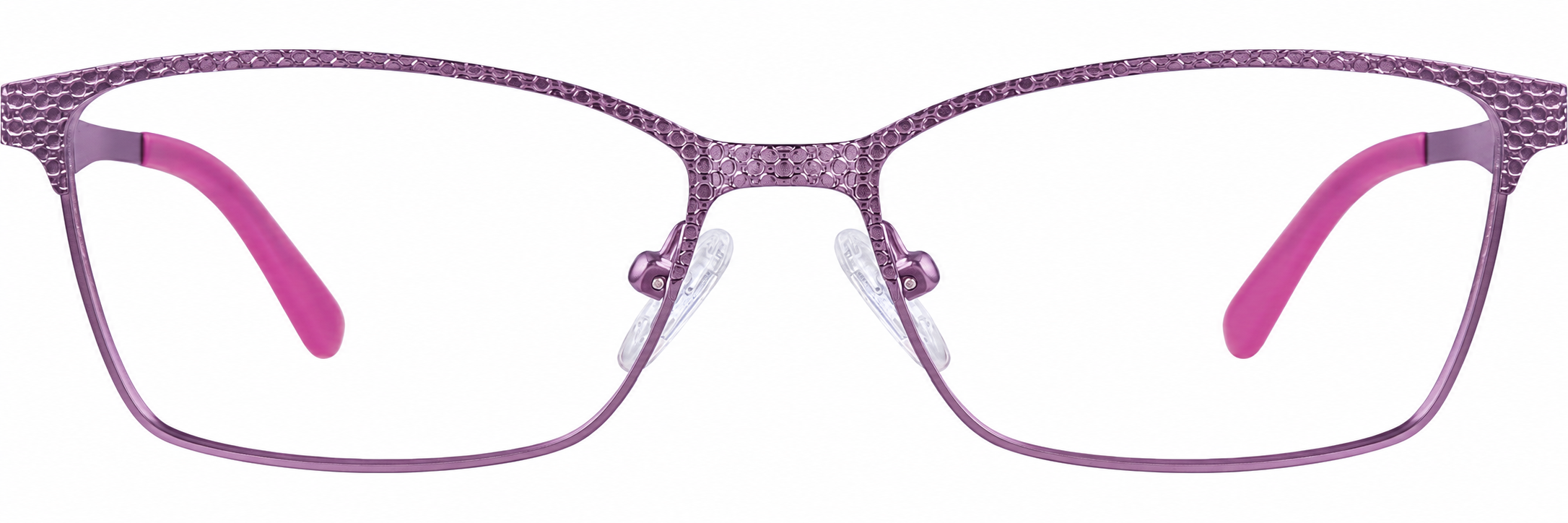 Pink Rectangle Glasses · Pink · reference
