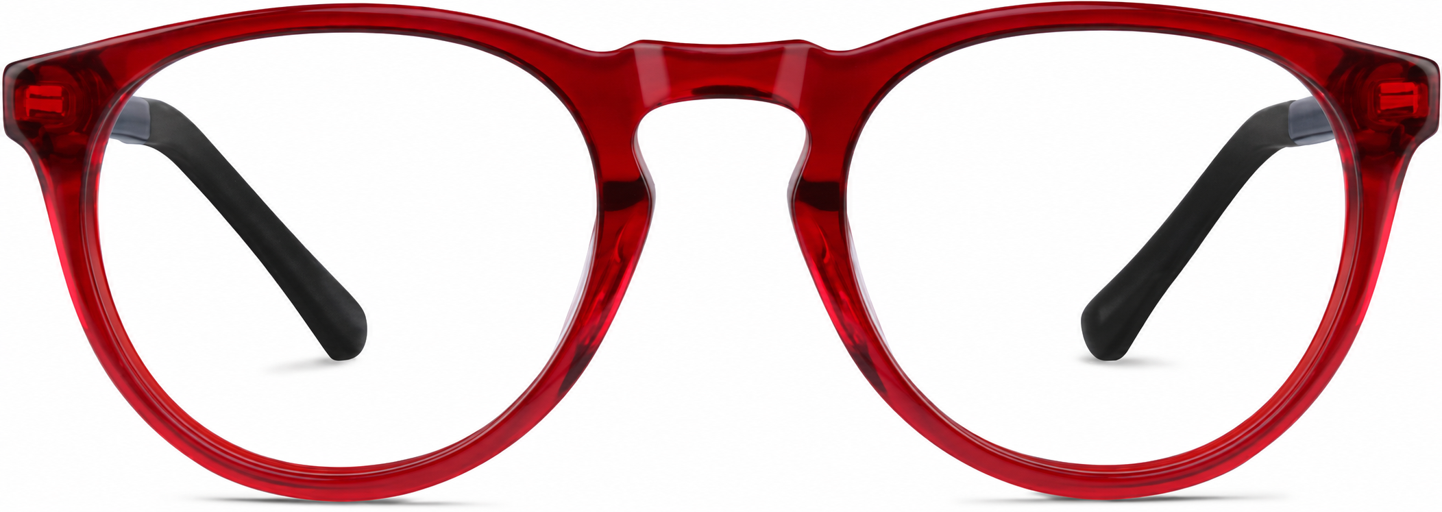 Red Dream Kids' Round Glasses · Red · reference