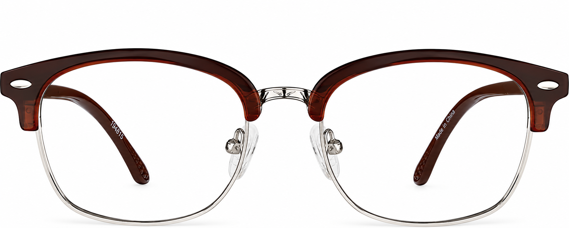 Brown Browline Glasses · Brown · reference