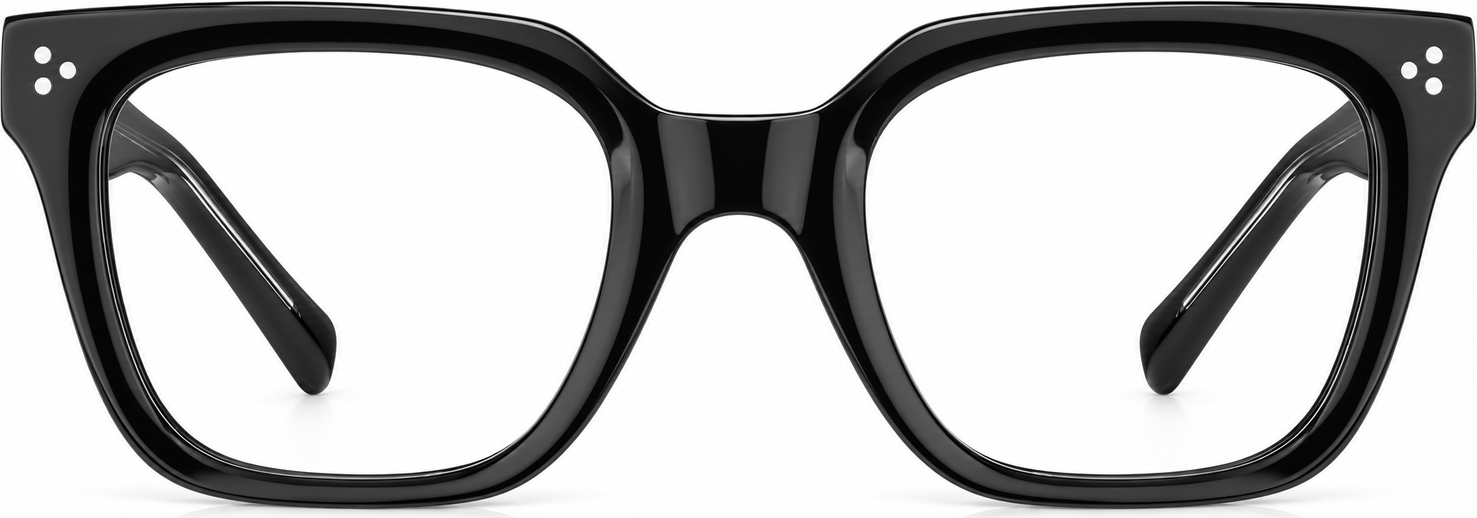 Black Square Glasses · Black · reference