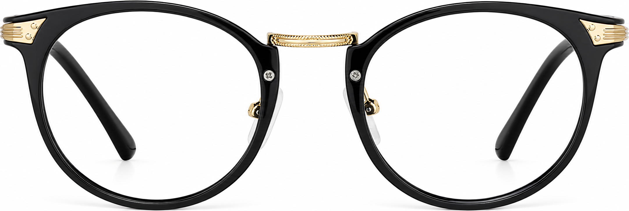 Black Round Glasses · Black · reference
