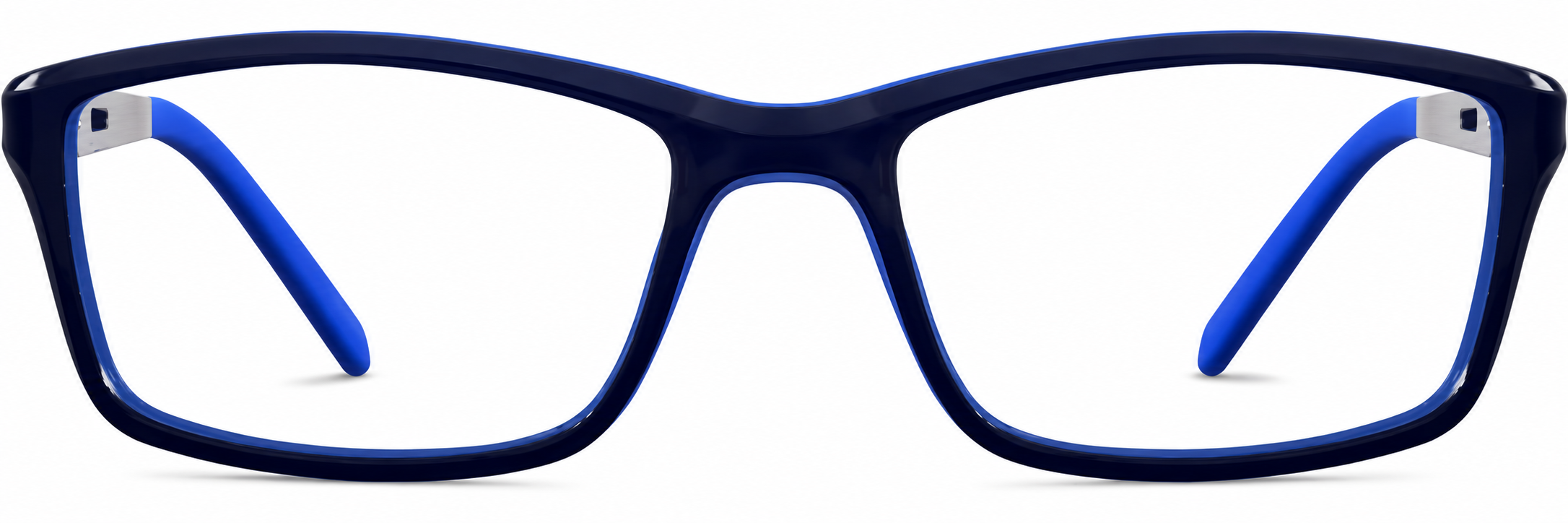 Blue Kids' Rectangle Glasses · Blue · reference