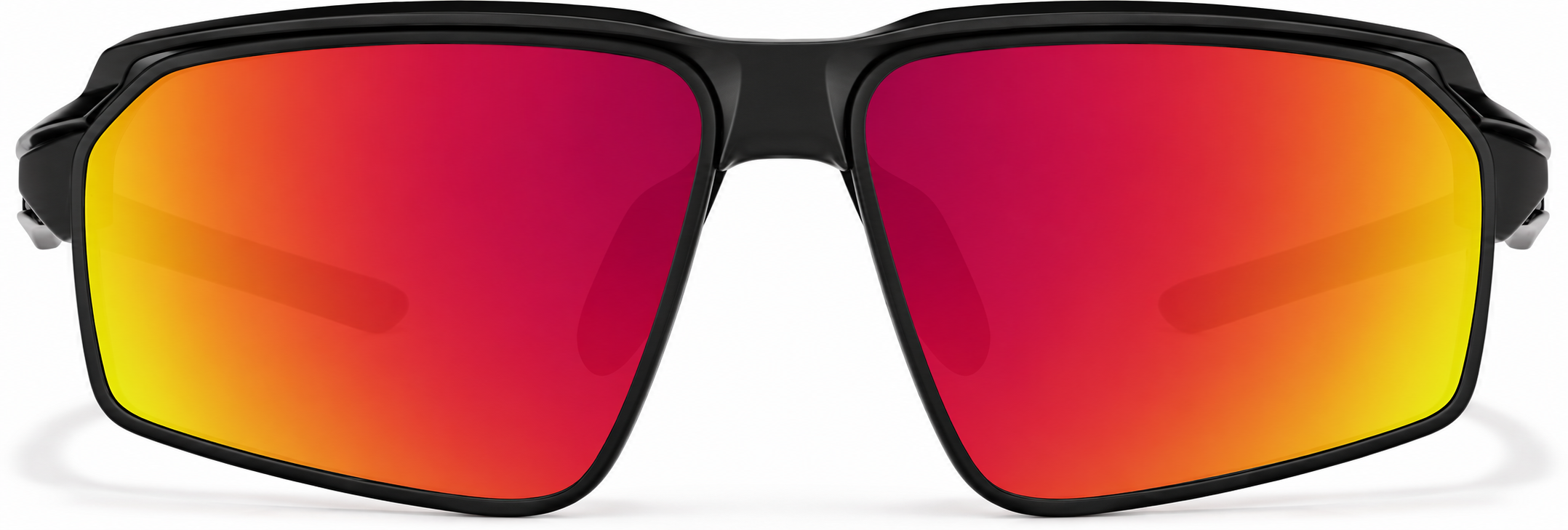 Black with Red Mirror Active Wrap-Around Sunglasses · Black with Red Mirror · reference