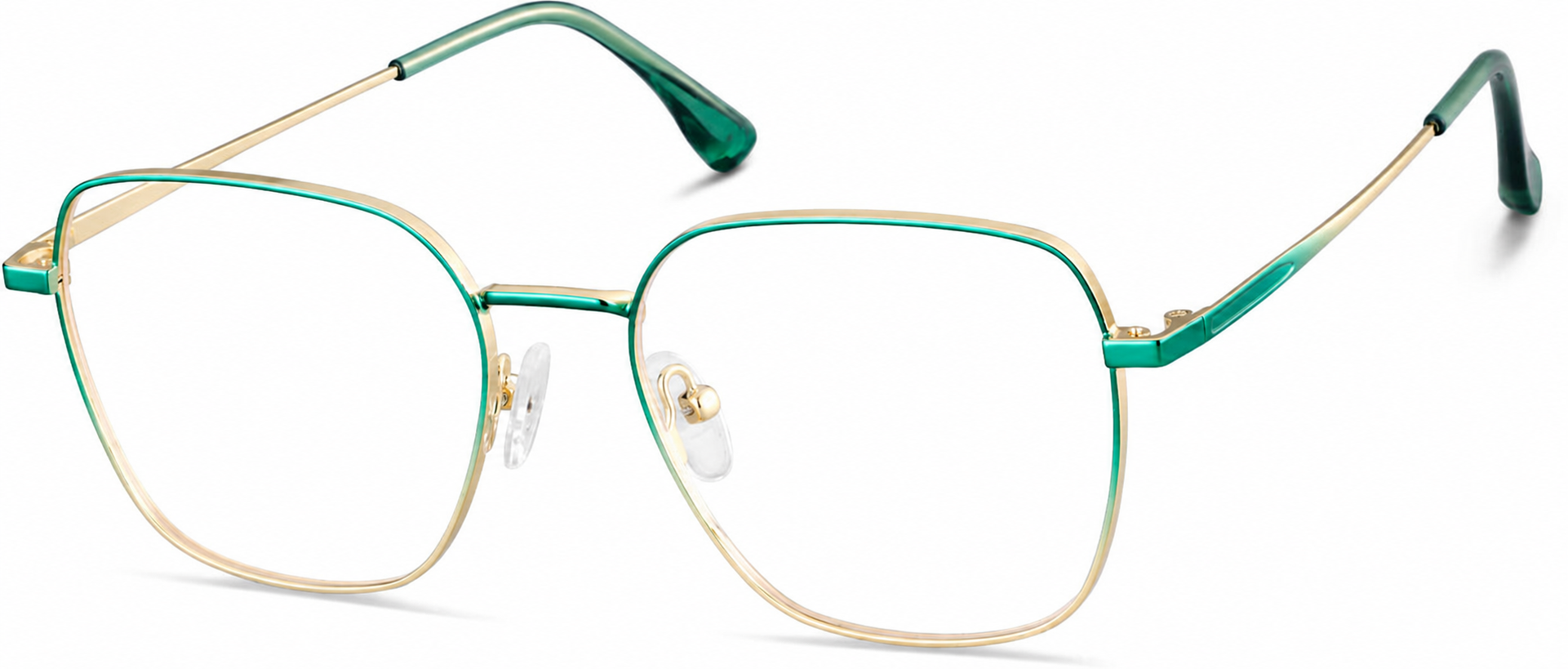 Green Square Glasses · Green · reference