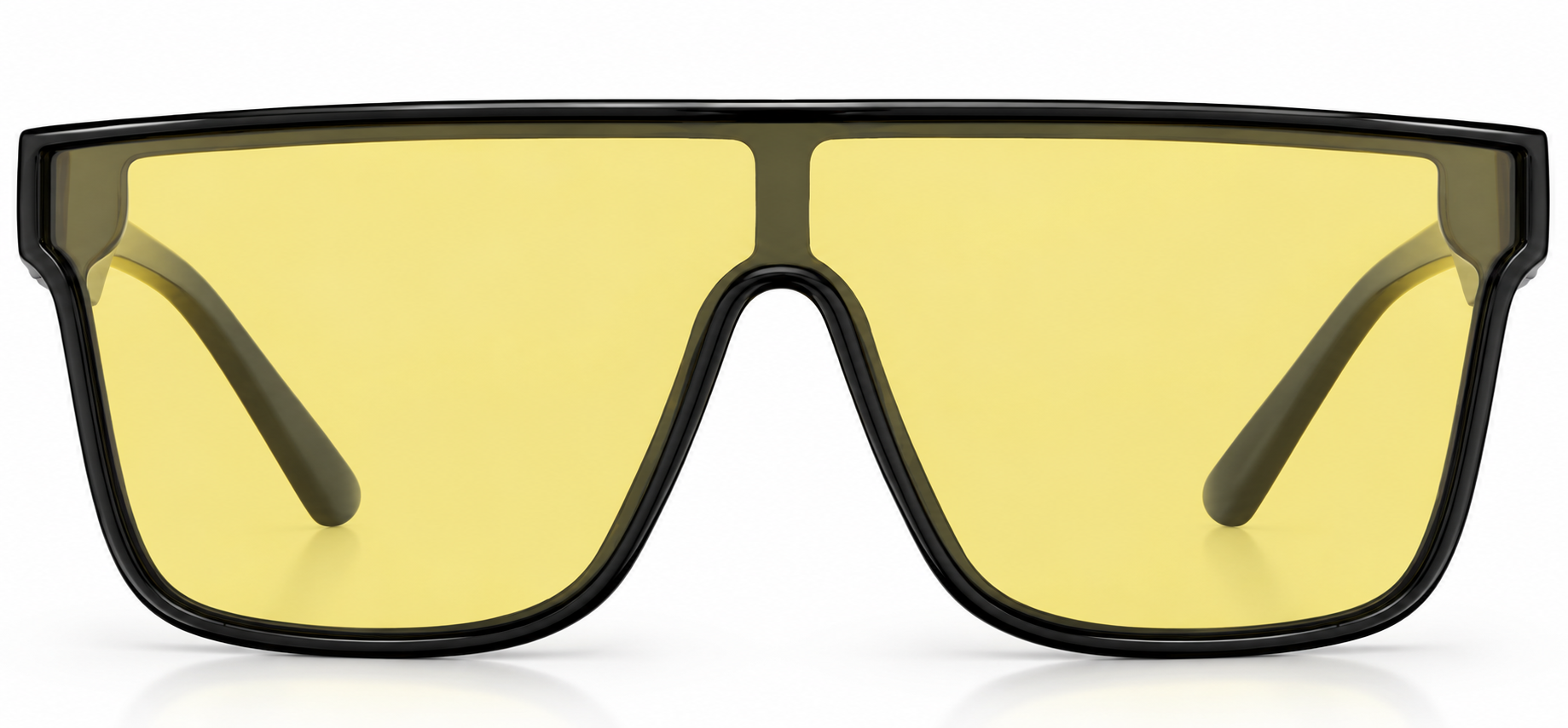 Black Square Polarized Sunglasses · Black · reference