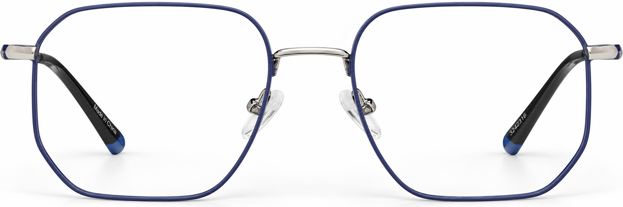 Blue Geometric Glasses · Blue · reference