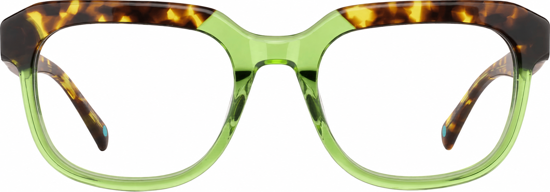Green Square Glasses · Green · reference
