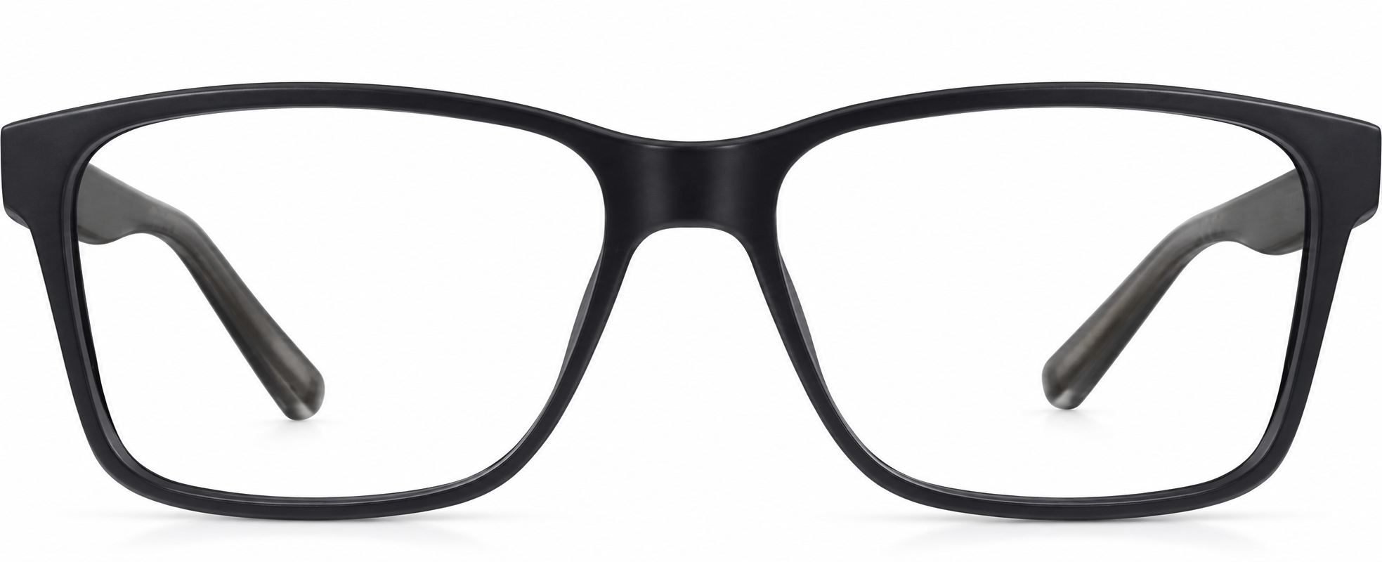 Black Rectangle Glasses · Black · reference