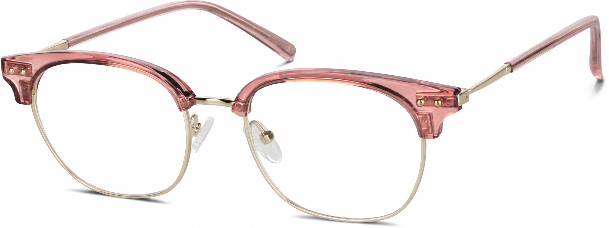 Pink Browline Glasses · Pink · reference