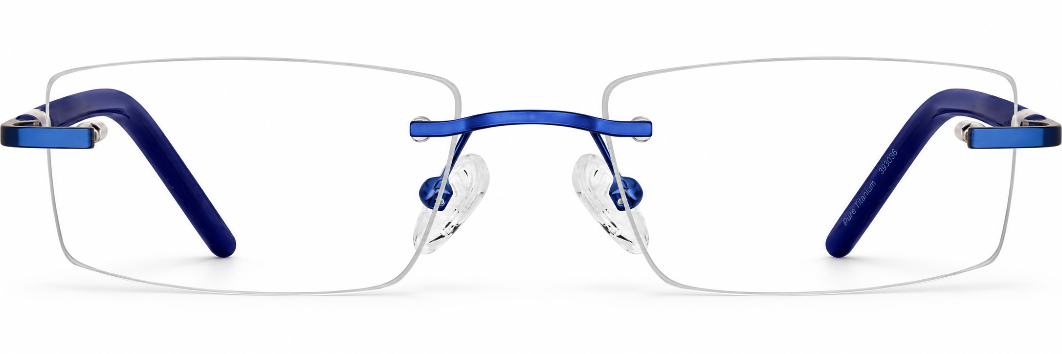 Blue Customizable Rimless Glasses · Blue · reference