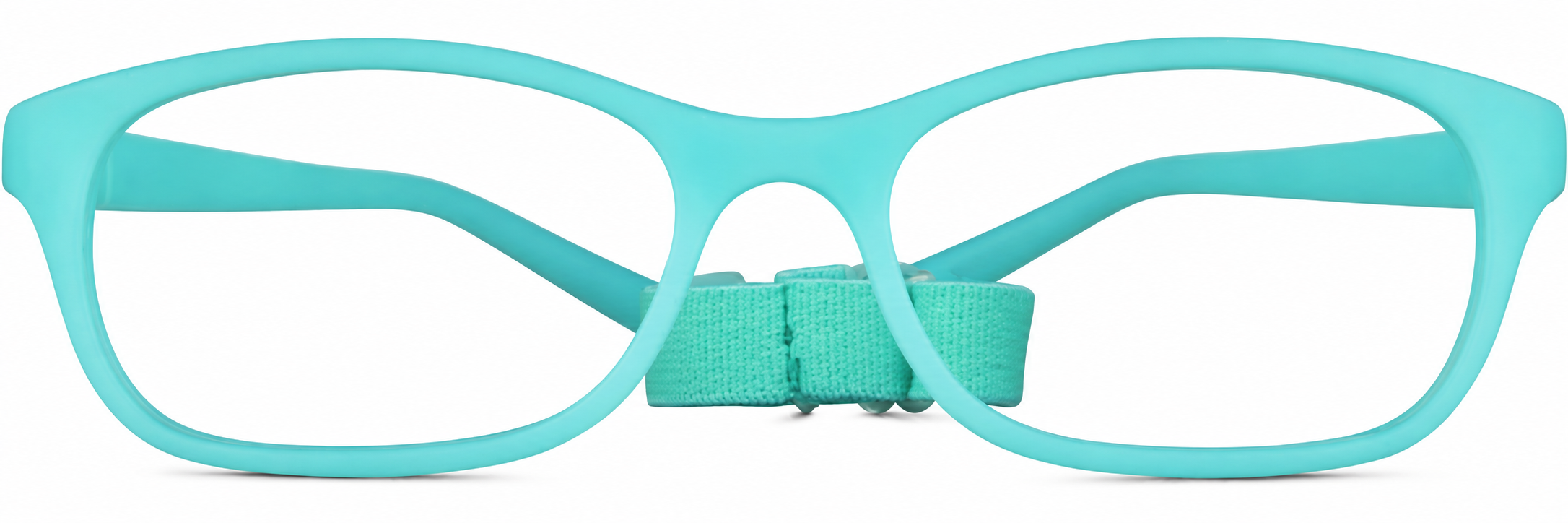 Turquoise Kids’ Flexible Rectangle Glasses · Turquoise · reference