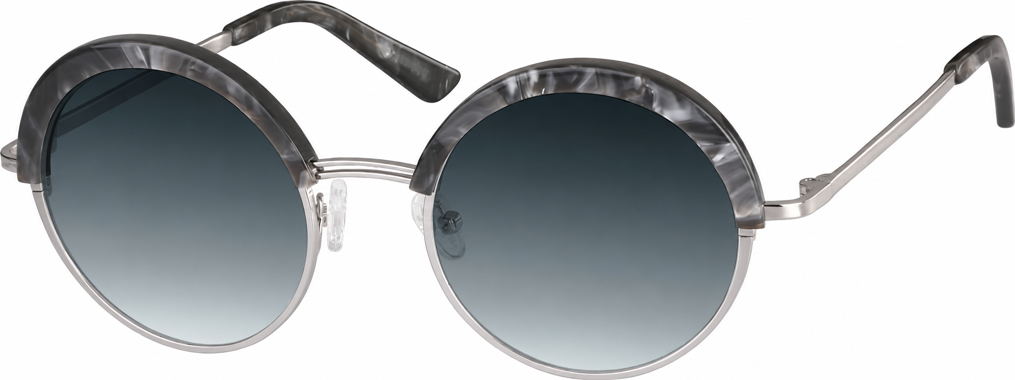 Premium Round Sunglasses · Gray · reference
