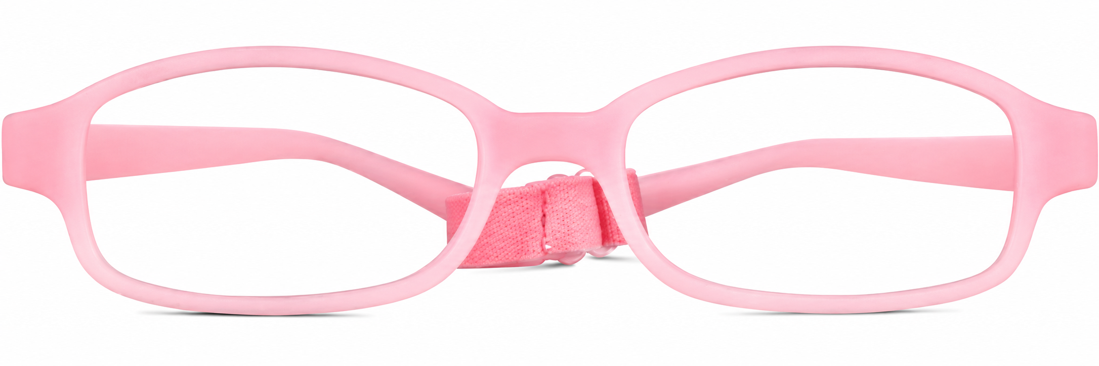 Pink Kids’ Flexible Rectangle Glasses · Pink · reference