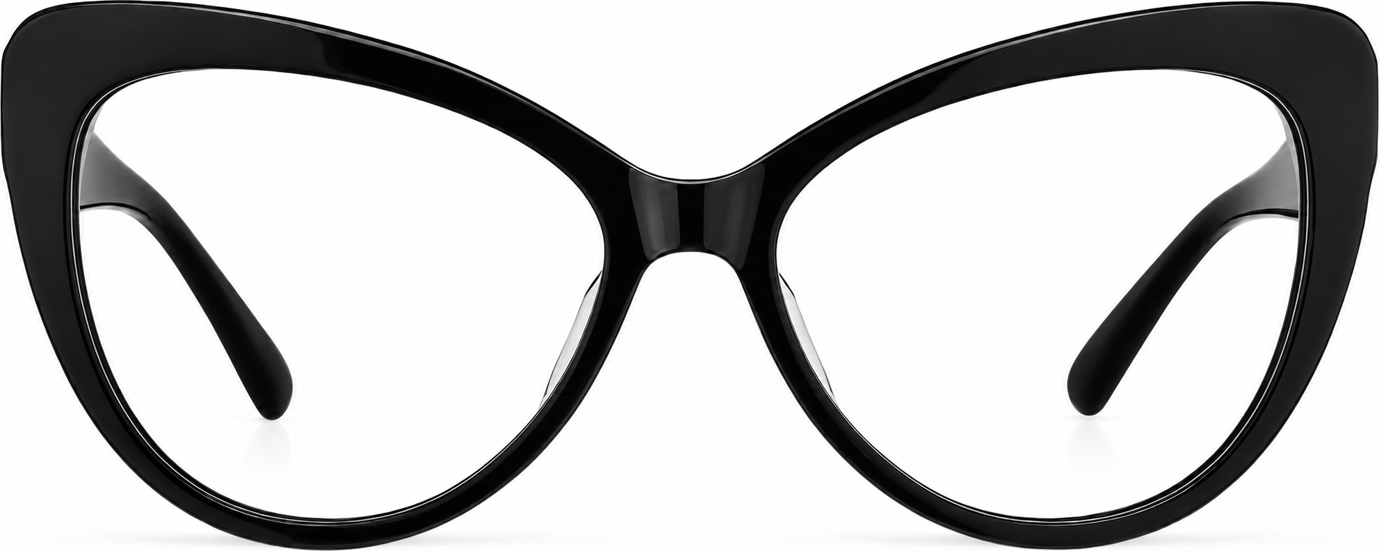 Black Cat-Eye Glasses · Black · reference
