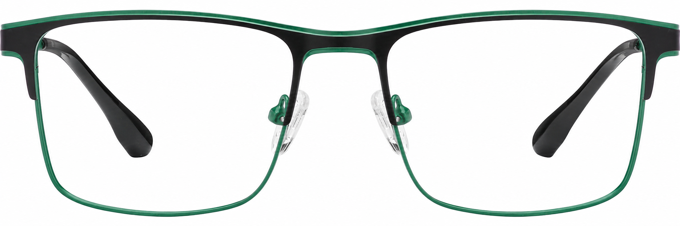 Green Rectangle Glasses · Green · reference