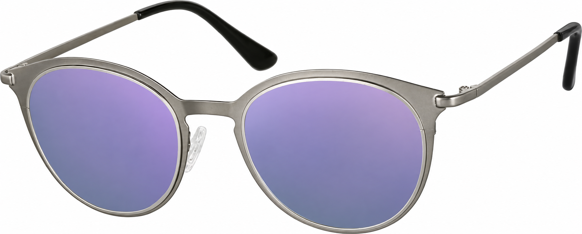 Premium Round Sunglasses · Silver · reference