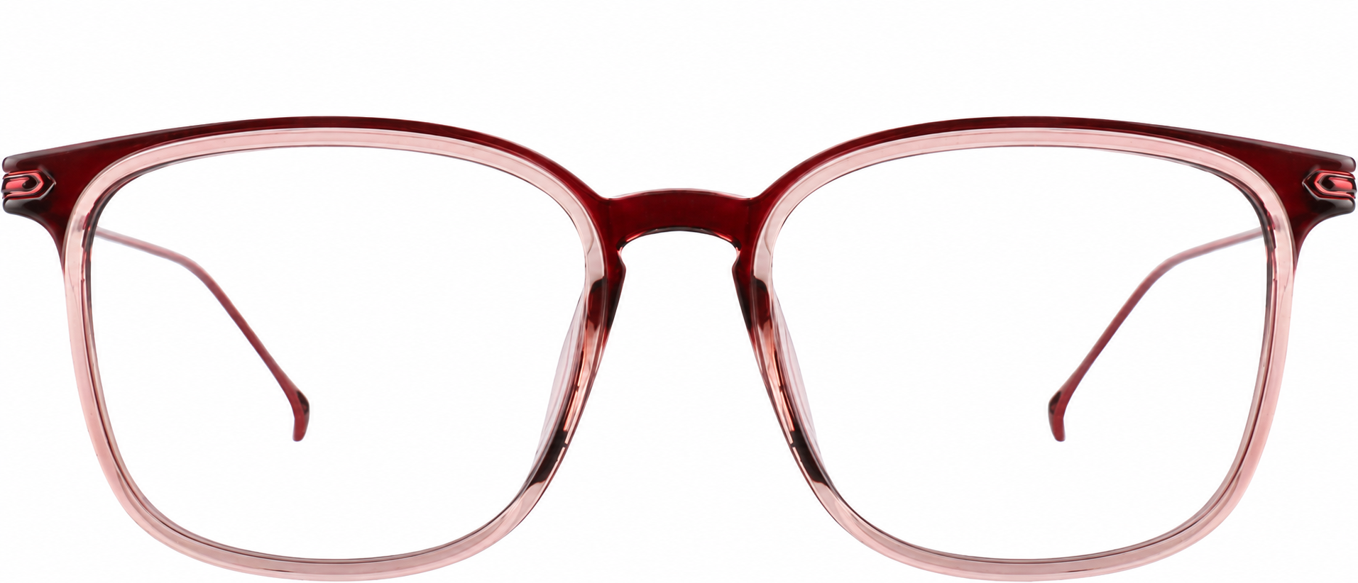 Cranberry Square Glasses · Cranberry · reference