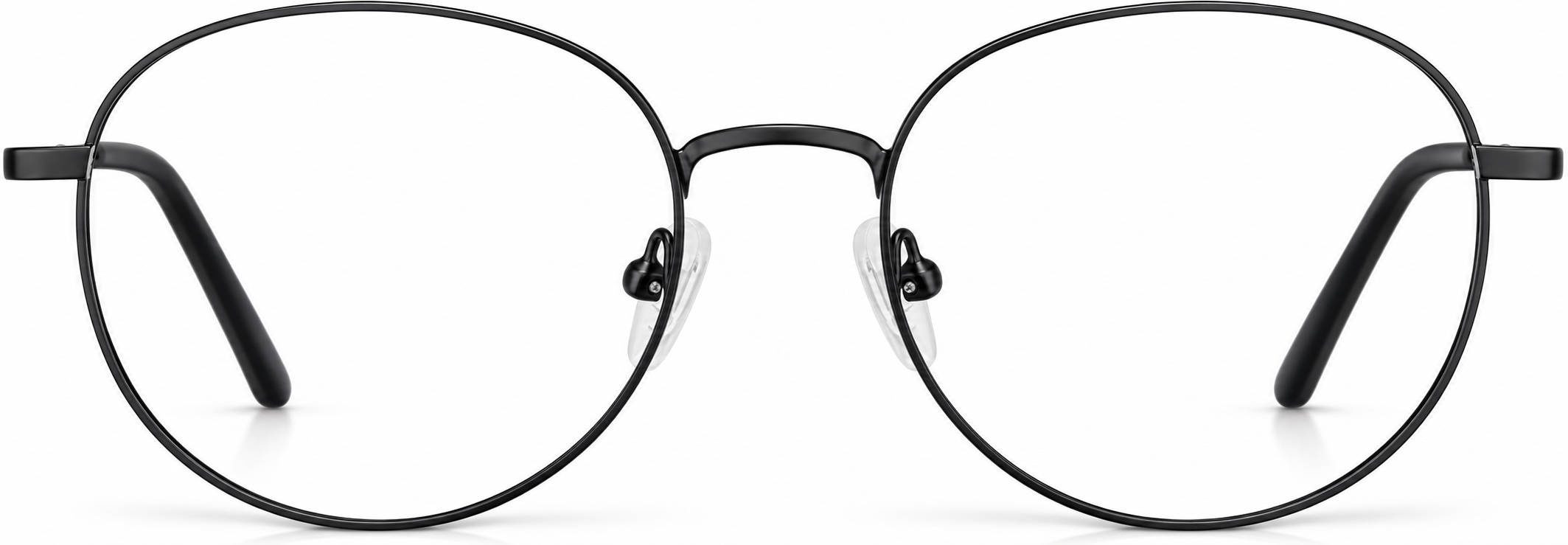 Black Round Glasses · Black · reference