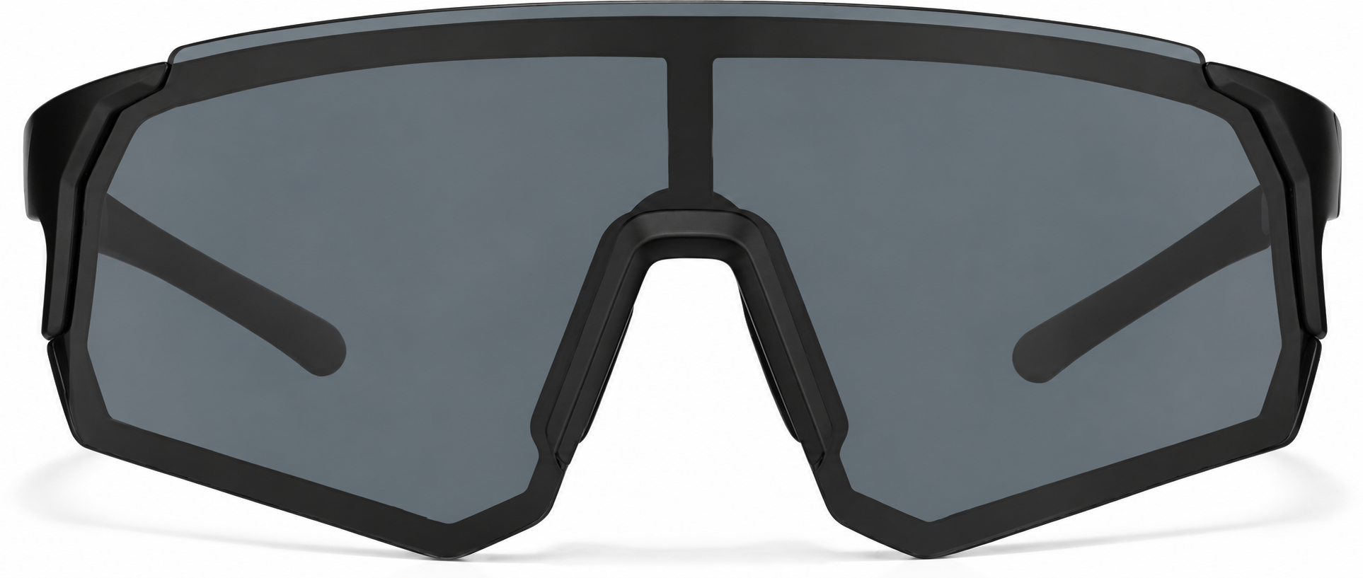Black with Gray Lenses Wrap-Around Sports Sunglasses · Black with Gray Lenses · reference