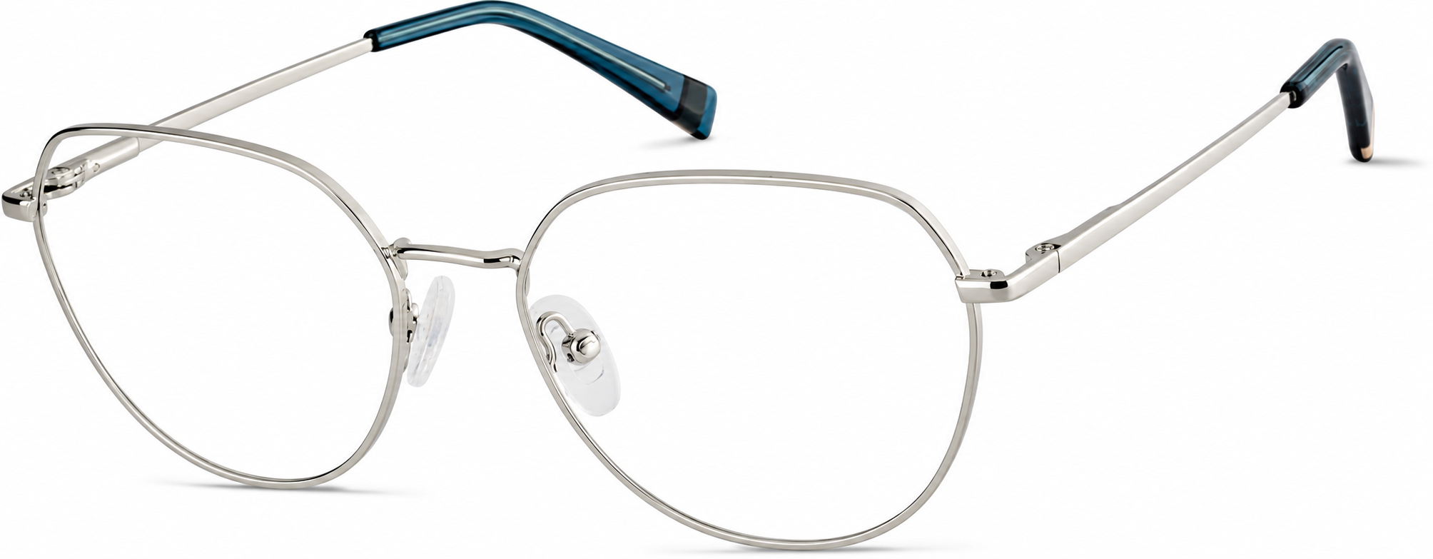 Silver Geometric Glasses · Silver · reference