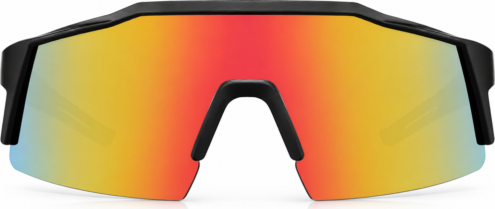 Black Wrap-Around Polarized Sports Sunglasses · Black · reference