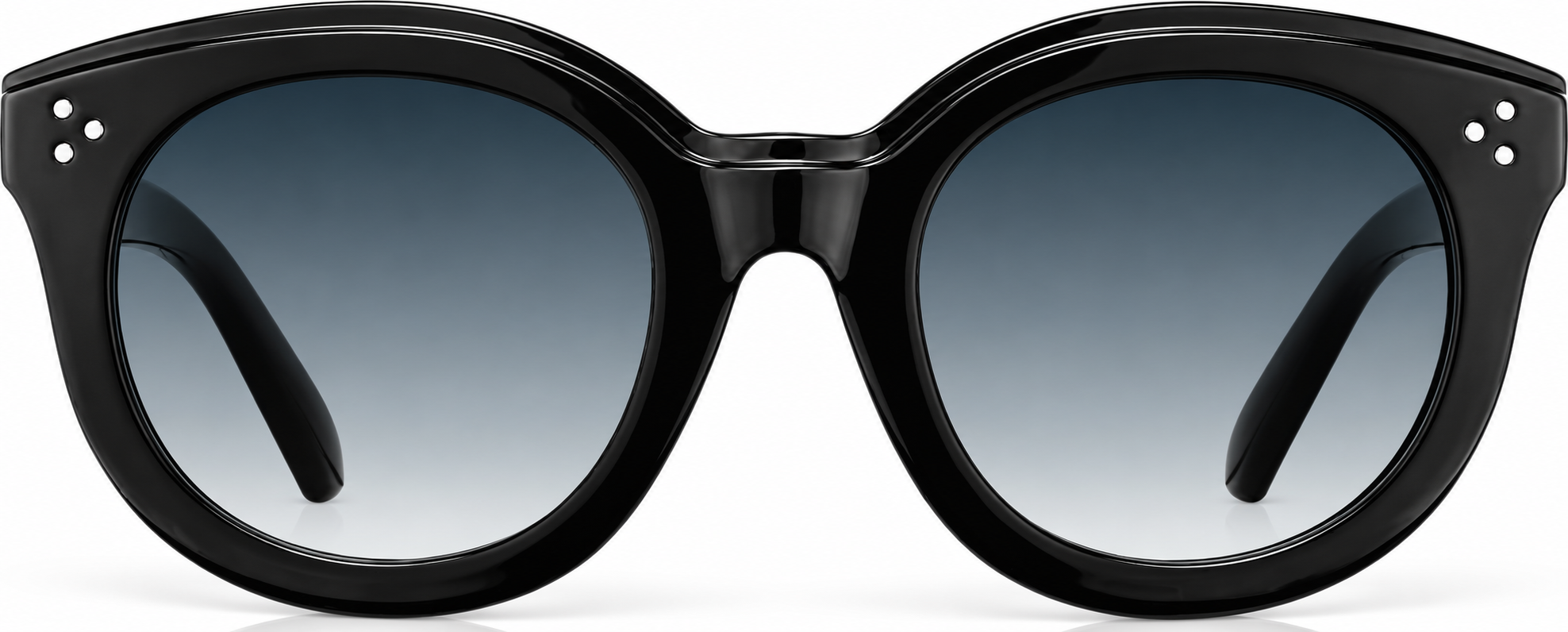 Black Round Glasses · Black · reference