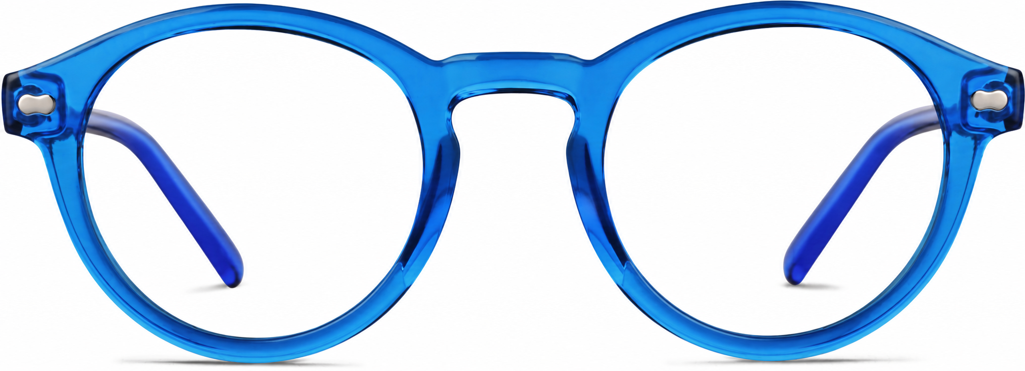 Blue Round Glasses · Blue · reference