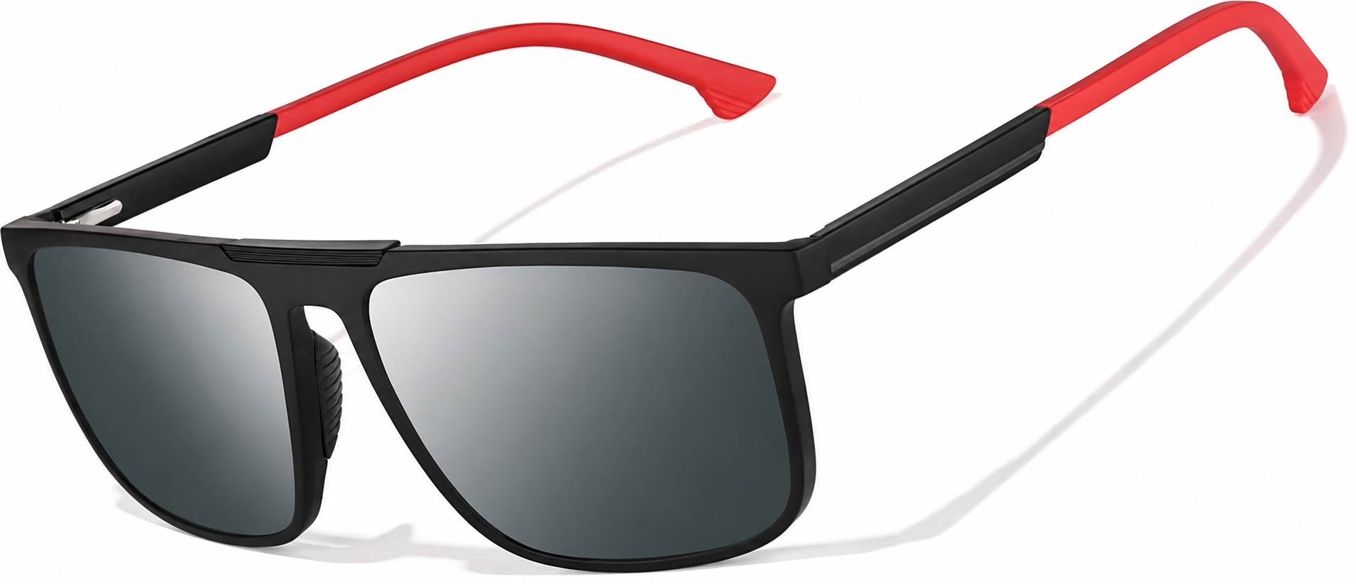 Rectangle Sports Sunglasses · Black · reference