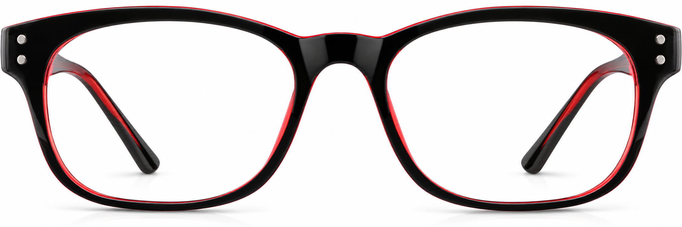 Black Rectangle Glasses · Black · reference