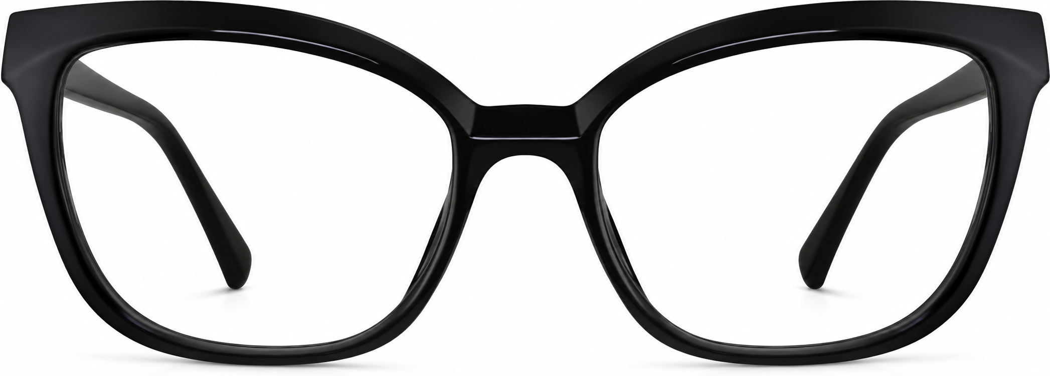Black Rectangle Glasses · Black · reference