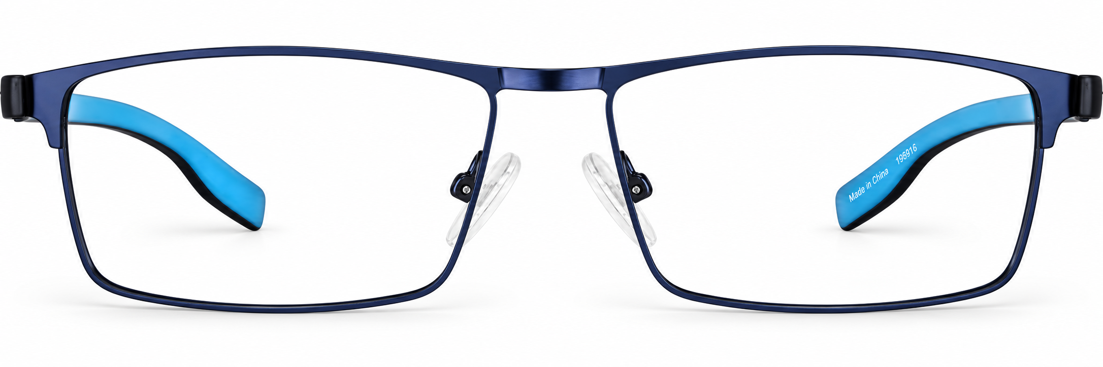 Blue Rectangle Glasses · Blue · reference