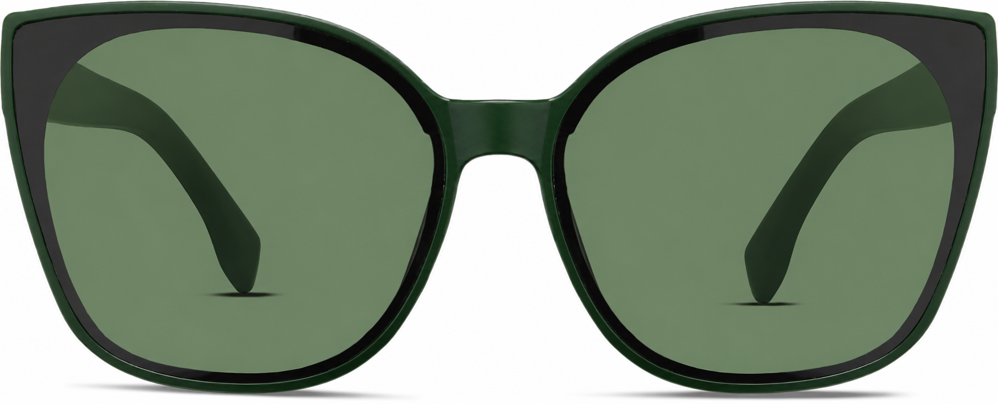 Green Cat-Eye Sunglasses · Green · reference