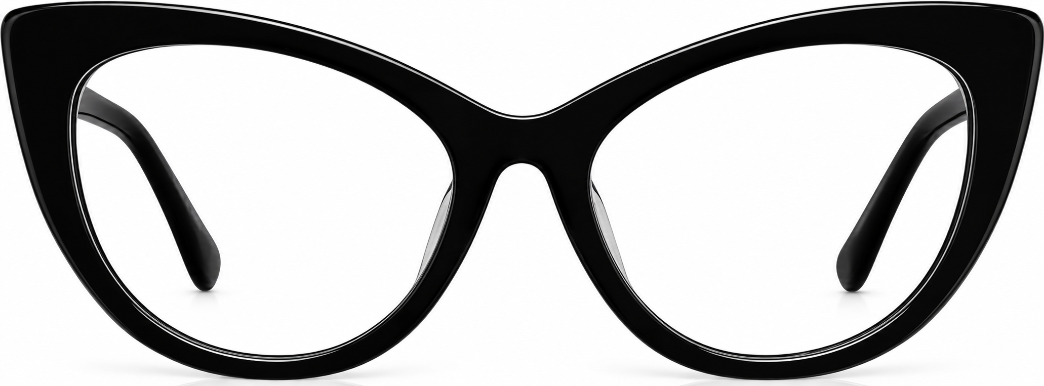Black Cat-Eye Glassses Glasses · Black · reference